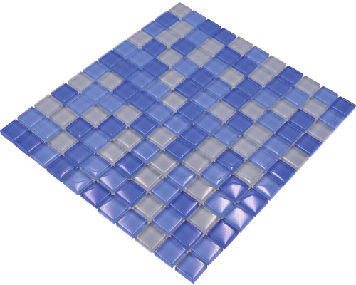 Glasmosaik XCM 8222 30,2x32,7 cm blau