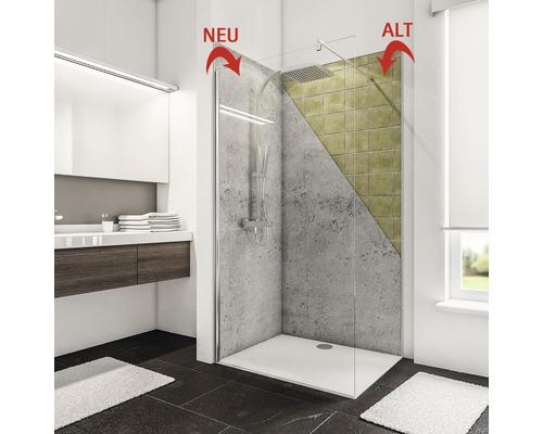 Modernisiertes Badezimmer mit Duschkabine