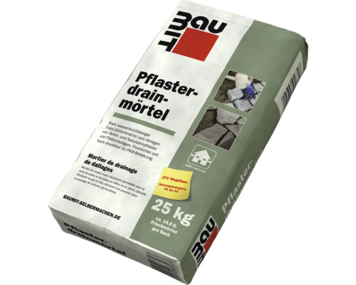 Sack Pflaster Drain Mörtel 25 Kilogramm für den Aussen- und Innenbereich