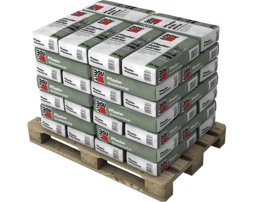 Palette mit Säcken Pflasterdrainmörtel