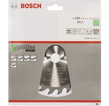 Bosch Optiline Wood Tauchsägeblatt mit einem Durchmesser von 150 Millimeter