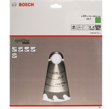 Bosch Kreissägeblatt Optiline Wood, 235 x 2,8 x 30/25 Millimeter