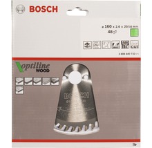 Bosch Optiline Wood Kreissägeblatt, Durchmesser 160 Millimeter