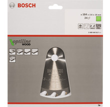 Bosch Optiline Wood Kreissägeblatt, Durchmesser 184 Millimeter
