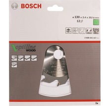 Bosch Logo Kreissägeblatt Optiline Wood 130 x 2,4 x 20/16 Millimeter