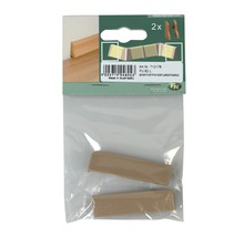 Sockelleisten-Ecken, Farbton Buche, im Doppelpack