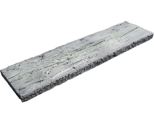 Dekorative Steinplatte in Holzoptik für den Gartenbereich