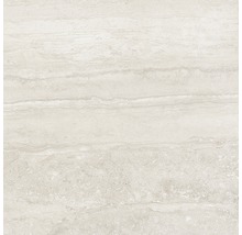 Wand- und Bodenfliese Memento Travertino bianco lappato 59x59 cm
