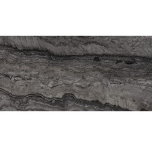 Wand- und Bodenfliese Memento Travertino black 30x60 cm