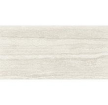 Wand- und Bodenfliese Memento Travertino bianco 29,5x59cm lappato