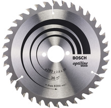 Kreissägeblatt Bosch Optiline Wood 190x30x 2,6mm, Z36