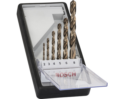TIMCO Bodenbohrer-Set, 17-teilig – HSS Metallbohrer & Steinbohrer Im Praktischen Etui