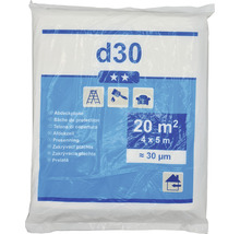 Abdeckplane, 20 Quadratmeter, 4 x 5 Meter, circa 30 Mikrometer