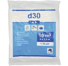 Abdeckplane d30, 10 Quadratmeter, 4 mal 2,5 Meter, circa 30 Mikrometer