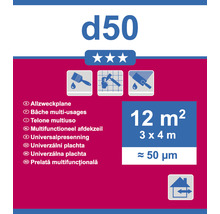 Mehrzweckplane d50 mit 12 Quadratmeter Fläche
