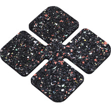 Schallschutzmatte aus Gummigranulat in Kreuzform