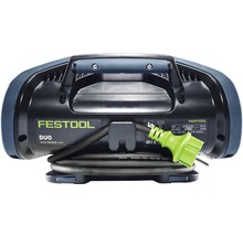 Festool Duo Baustrahler Rückansicht mit Netzkabel und Stecker