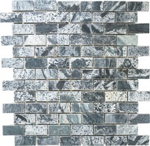 Natursteinmosaik XMI 117 30,5x32,5 cm silber/grau
