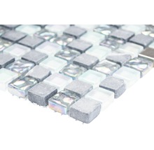 Mosaikfliese aus Glas und Stein