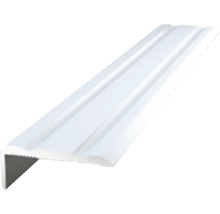 Weiße Treppenkantenprofil für den Innenausbau