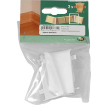 Kunststoff Innenecken für Sockelleisten, zwei Stück