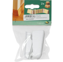 Sockelleisten Eckverbinder Set mit zwei weißen Eckverbindern in Verpackung