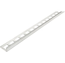 Fliesenprofil aus Metall mit quadratischen Aussparungen