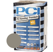 PCI Nanofug® Premium Variabler Flexfugenmörtel für alle Fliesen und Natursteine zementgrau 15 kg
