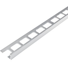 Fliesenprofil aus Aluminium mit quadratischen Aussparungen