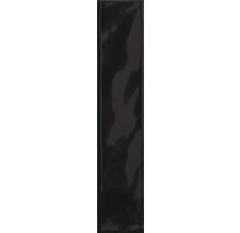 Schwarze glänzende Fliese