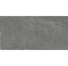 Feinsteinzeug Wand- und Bodenfliese Lit antracite satin 30x60 cm