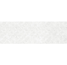 Steingut Wandfliese Momentum Decor White 30x90cm rektifiziert