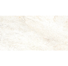 Feinsteinzeug Wand- und Bodenfliese Quarzite Blanco 32 x 62,5 x 0,9 cm