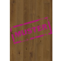 Produktbild: Handmuster zu Ter hürne Parkett zimtbraun Eiche Landhausdiele Gebürstet 2390 x 200 x 13 mm