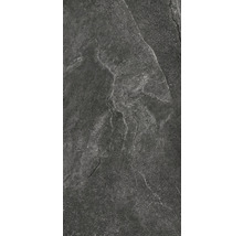 Dunkelgraue Bodenfliese mit Steinoptik