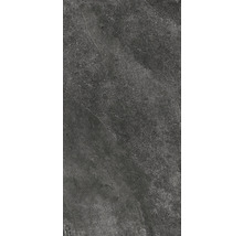 Dunkelgraue Bodenfliese mit Marmoroptik