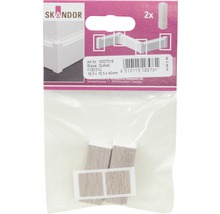 Sockelleisten Eckstücke, Holz, 16,5x16,5x40 Millimeter