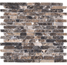 Natursteinmosaik MOS BRICK 476 30,5x32,2 cm braun
