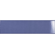 Wandfliese Bellini Metro Azul glänzend 7,5x30cm