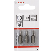 Bosch Torx-Bits T10, 25 mm, Packung mit 3 Stück