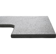 Arbeitsplatte aus Stein mit Aussparung