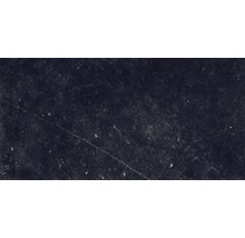 Dunkle Arbeitsplatte mit Marmormuster.