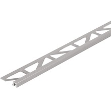 Quadrat-Abschlussprofil Squareline Aluminium Länge 250 cm Höhe 9 mm