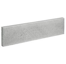 Beton Rasenbordstein grau einseitig gefast 100 x 6 x 25 cm