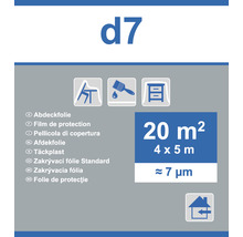 Abdeckfolie mit 20 Quadratmeter Fläche