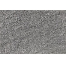 Graue Terrassenplatte mit Steinstruktur