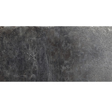 Wand- und Bodenfliese Schiefer dark 30x60 cm lappato