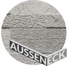 Außenecke Sandstein grau 20x10x15 cm