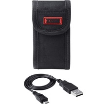 Schwarze Gürteltasche mit Rothenberger Logo und USB Kabel