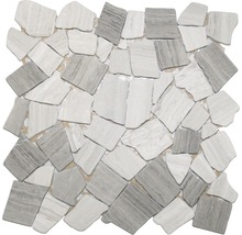 Bruchmosaik polygonal grau 30,5x30,5 cm